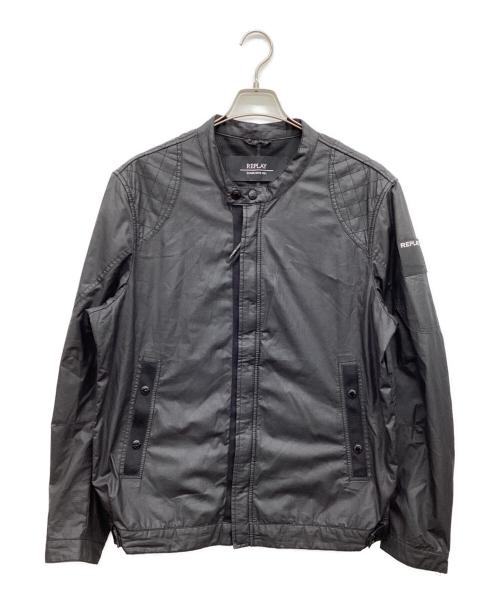 REPLAY（リプレイ）REPLAY (リプレイ) ライダースジャケット ブラック サイズ:XLの古着・服飾アイテム