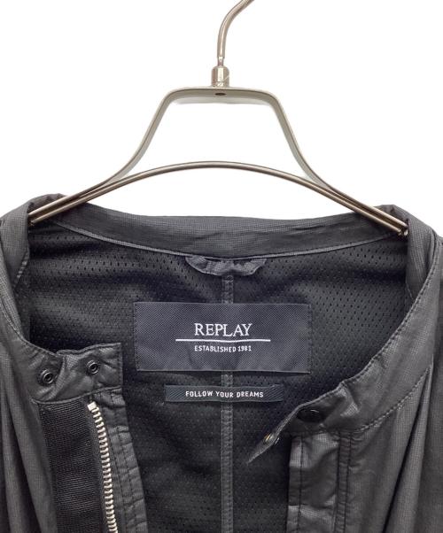 REPLAY（リプレイ）REPLAY (リプレイ) ライダースジャケット ブラック サイズ:XLの古着・服飾アイテム