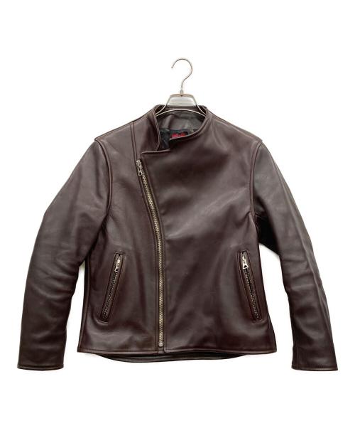BRU NA BOINNE（ブルーナボイン）BRU NA BOINNE (ブルーナボイン) ホースレザージャケット ブラウン サイズ:1の古着・服飾アイテム