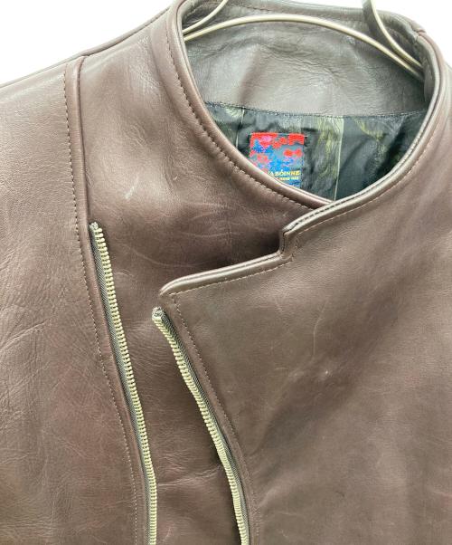 BRU NA BOINNE（ブルーナボイン）BRU NA BOINNE (ブルーナボイン) ホースレザージャケット ブラウン サイズ:1の古着・服飾アイテム