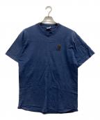 gold basicss labelゴールドベーシックスレーベル）の古着「ワッペンTシャツ」｜ネイビー