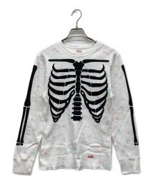 Hanes×SUPREME（ヘインズ×シュプリーム）の古着「25AW Bones Thermal Crew Floral」｜ホワイト