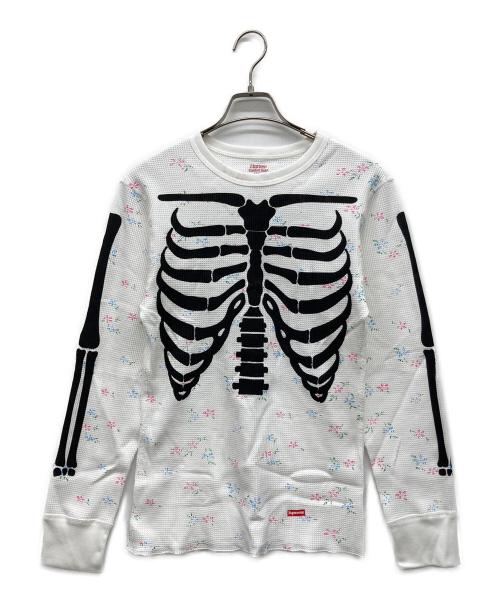 Hanes（ヘインズ）Hanes (ヘインズ) Supreme (シュプリーム) 25AW Bones Thermal Crew Floral ホワイト サイズ:Sの古着・服飾アイテム