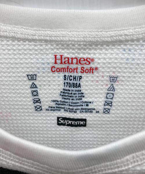 Hanes（ヘインズ）Hanes (ヘインズ) Supreme (シュプリーム) 25AW Bones Thermal Crew Floral ホワイト サイズ:Sの古着・服飾アイテム