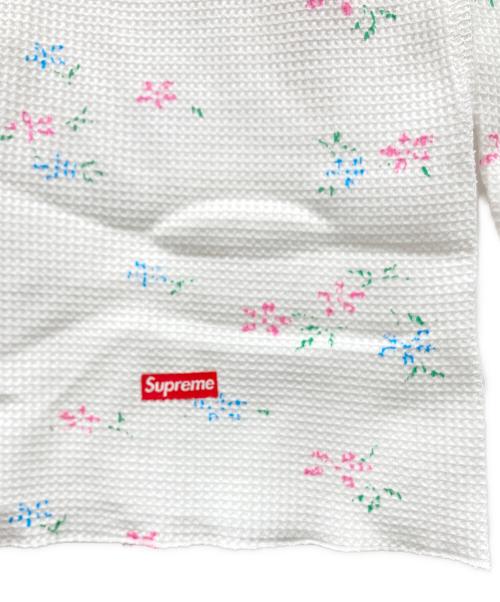 Hanes（ヘインズ）Hanes (ヘインズ) Supreme (シュプリーム) 25AW Bones Thermal Crew Floral ホワイト サイズ:Sの古着・服飾アイテム