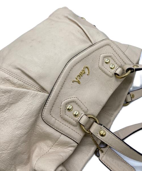COACH（コーチ）COACH (コーチ) ハンドバッグ ベージュの古着・服飾アイテム