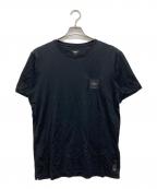 FENDIフェンディ）の古着「ロゴパッチTシャツ」｜ブラック