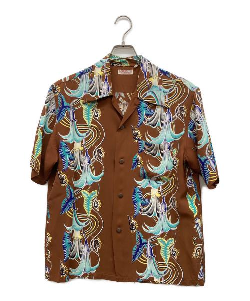 Sun Surf（サンサーフ）Sun Surf (サンサーフ) アロハシャツ ブラウン サイズ:M 15-15 1/2の古着・服飾アイテム