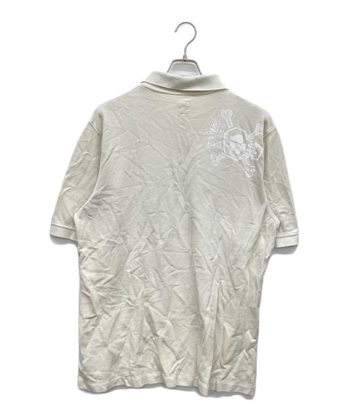 stussy（ステューシー）stussy (ステューシー) ワッペン刺繍ポロシャツ アイボリー サイズ:Lの古着・服飾アイテム