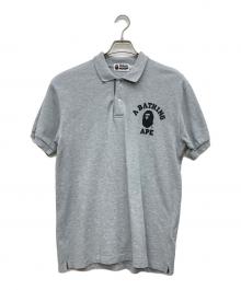 A BATHING APE（アベイシングエイプ）の古着「ロゴポロシャツ」｜グレー