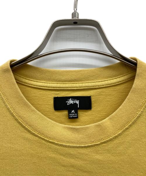 stussy（ステューシー）stussy (ステューシー) 8ボール刺繍ポケットTシャツ イエロー サイズ:Mの古着・服飾アイテム
