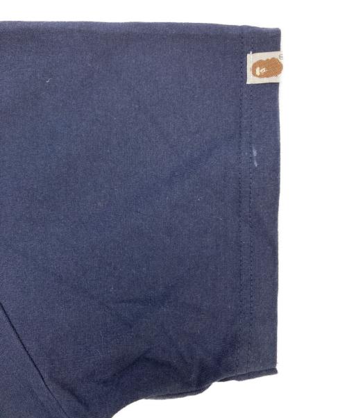 A BATHING APE（アベイシングエイプ）A BATHING APE (アベイシングエイプ) プリントTシャツ ネイビー サイズ:Mの古着・服飾アイテム