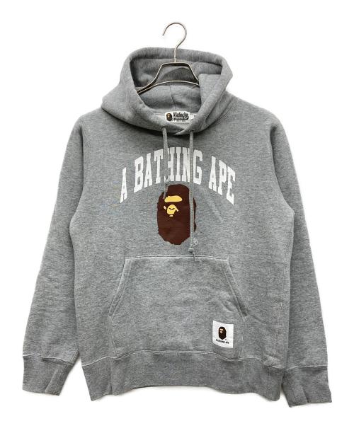 A BATHING APE（アベイシングエイプ）A BATHING APE (アベイシングエイプ) スウェットパーカー グレー サイズ:Ｍの古着・服飾アイテム