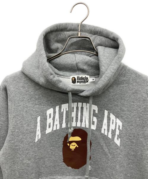 A BATHING APE（アベイシングエイプ）A BATHING APE (アベイシングエイプ) スウェットパーカー グレー サイズ:Ｍの古着・服飾アイテム