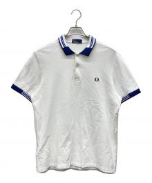 FRED PERRY（フレッドペリー）の古着「刺繍ロゴポロシャツ」｜ホワイト