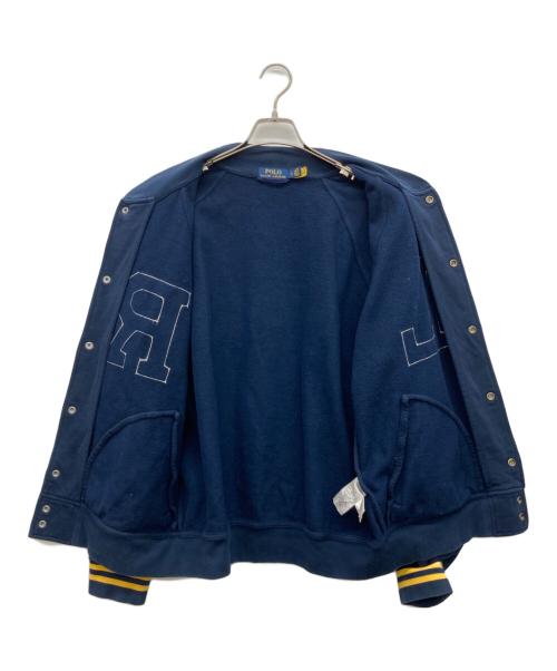 POLO RALPH LAUREN（ポロ・ラルフローレン）POLO RALPH LAUREN (ポロ・ラルフローレン) ワッペン刺繍スタジャン ネイビー サイズ:Lの古着・服飾アイテム