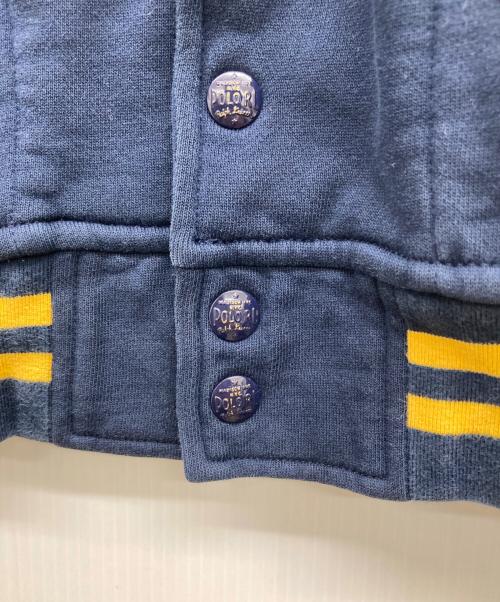 POLO RALPH LAUREN（ポロ・ラルフローレン）POLO RALPH LAUREN (ポロ・ラルフローレン) ワッペン刺繍スタジャン ネイビー サイズ:Lの古着・服飾アイテム