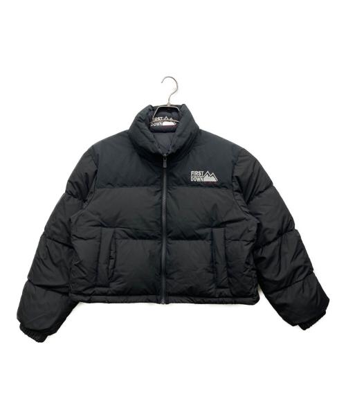 FIRST DOWN（ファーストダウン）FIRST DOWN (ファーストダウン) ショート バブルダウンジャケット ブラック サイズ:SMALLの古着・服飾アイテム