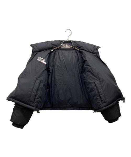 FIRST DOWN（ファーストダウン）FIRST DOWN (ファーストダウン) ショート バブルダウンジャケット ブラック サイズ:SMALLの古着・服飾アイテム