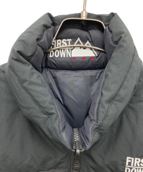 FIRST DOWN（ファーストダウン）FIRST DOWN (ファーストダウン) ショート バブルダウンジャケット ブラック サイズ:SMALLの古着・服飾アイテム
