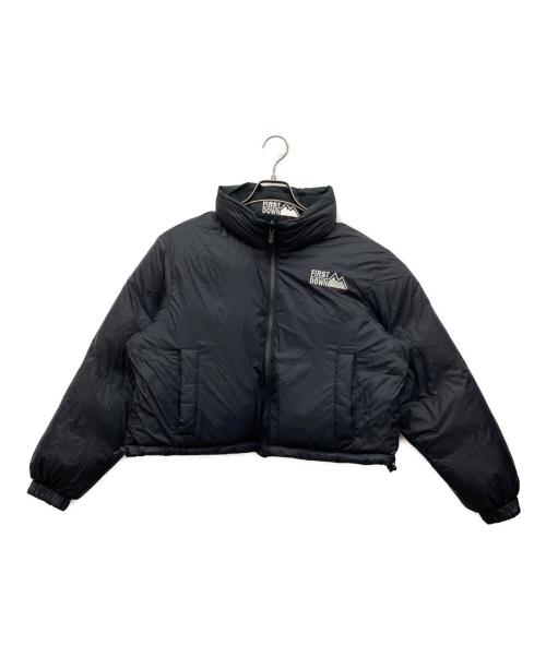 FIRST DOWN（ファーストダウン）FIRST DOWN (ファーストダウン) ショート バブルダウンジャケット ブラック サイズ:SMALLの古着・服飾アイテム