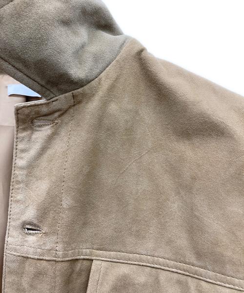 SEEALL（シーオール）SEEALL (シーオール) ゴートスキントラッカージャケット ベージュ サイズ:Freeの古着・服飾アイテム