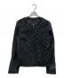 Weekend Max Mara（ウィークエンド マックスマーラ）の古着「goat leather flower motif zip up short length jacket」｜ブラック
