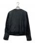 Weekend Max Mara (ウィークエンド マックスマーラ) goat leather flower motif zip up short length jacket ブラック サイズ:36：9000円