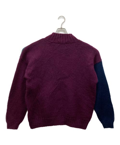 Eddie Bauer（エディーバウアー）Eddie Bauer (エディーバウアー) モックネック柄刺繍ニット マルチカラー サイズ:L/Gの古着・服飾アイテム