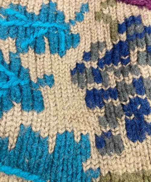 Eddie Bauer（エディーバウアー）Eddie Bauer (エディーバウアー) モックネック柄刺繍ニット マルチカラー サイズ:L/Gの古着・服飾アイテム