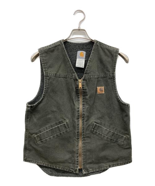 CarHartt（カーハート）CarHartt (カーハート) ダックベスト モスグリーン サイズ:S-Rの古着・服飾アイテム