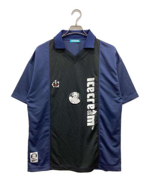 ICE CREAM（アイスクリーム）Ice Cream (アイスクリーム) Football Shirt ネイビー サイズ:Mの古着・服飾アイテム