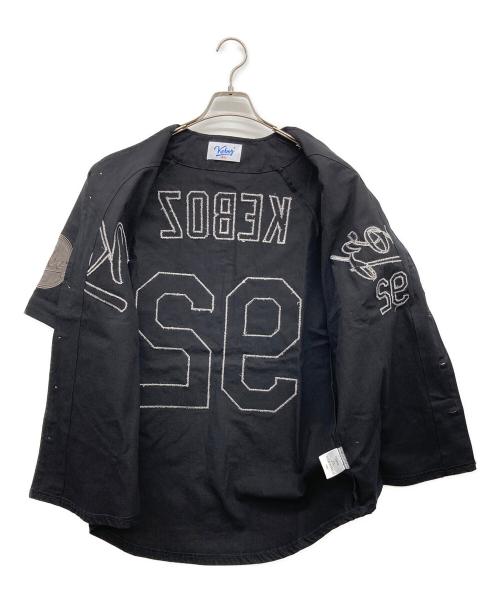 KEBOZ（ケボズ）KEBOZ (ケボズ) ベースボールシャツ ブラック サイズ:Ｓの古着・服飾アイテム