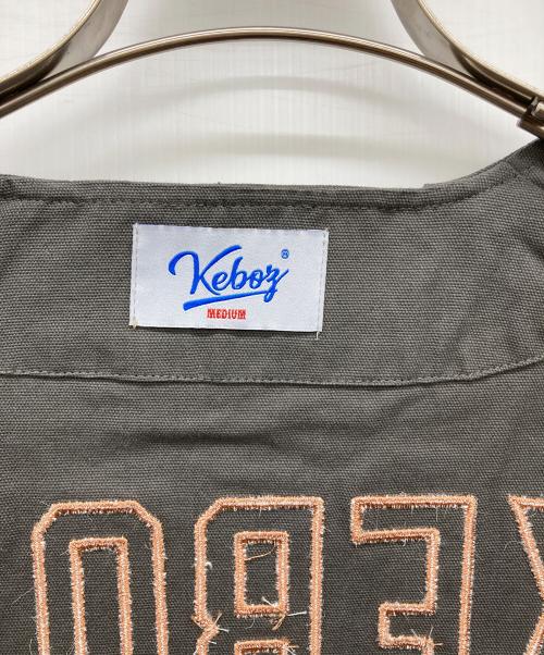 KEBOZ（ケボズ）KEBOZ (ケボズ) ベースボールシャツ グレー サイズ:Ｍの古着・服飾アイテム