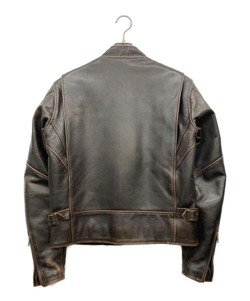 HARLEY-DAVIDSON（ハーレーダビッドソン）HARLEY-DAVIDSON (ハーレーダビッドソン) シングルライダースジャケット ブラウン サイズ:Ｍの古着・服飾アイテム