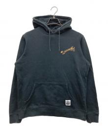 stussy×Dickies（ステューシー×ディッキーズ）の古着「ワンポイントプリントパーカー」｜ブラック