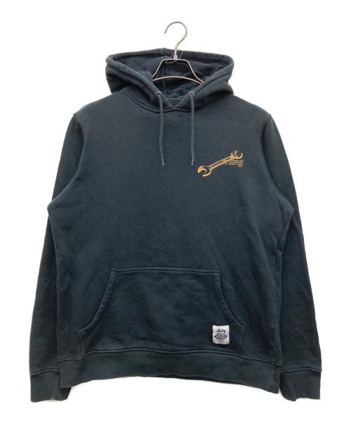 stussy（ステューシー）stussy (ステューシー) Dickies (ディッキーズ) ワンポイントプリントパーカー ブラック サイズ:Mの古着・服飾アイテム