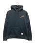 stussy（ステューシー）の古着「ワンポイントプリントパーカー」｜ブラック