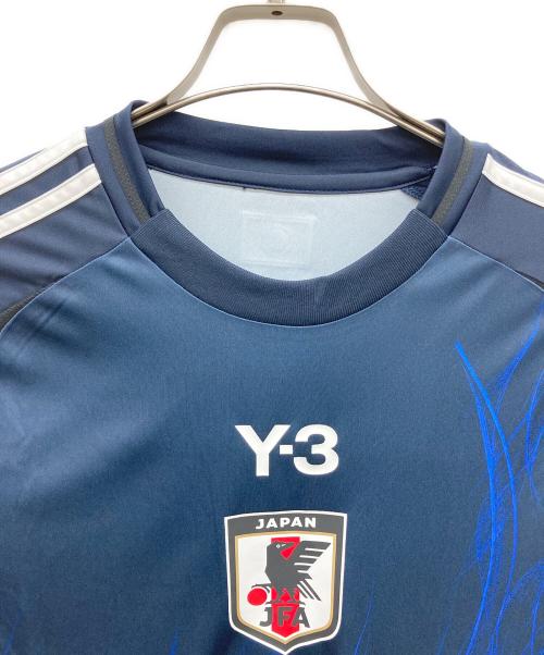 Y-3（ワイスリー）Y-3 (ワイスリー) ゲームシャツ ネイビー サイズ:Lの古着・服飾アイテム