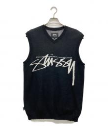 stussy（ステューシー）の古着「Smooth Stock Knit Vest」｜ブラック