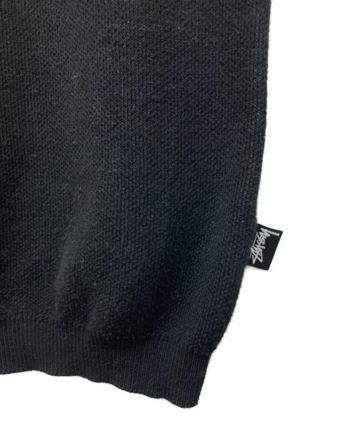 stussy（ステューシー）stussy (ステューシー) Smooth Stock Knit Vest ブラック サイズ:Sの古着・服飾アイテム