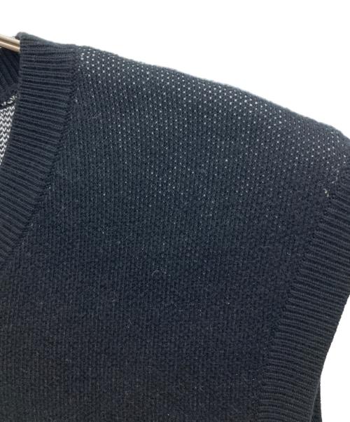 stussy（ステューシー）stussy (ステューシー) Smooth Stock Knit Vest ブラック サイズ:Sの古着・服飾アイテム