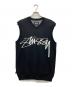 stussy（ステューシー）の古着「Smooth Stock Knit Vest」｜ブラック
