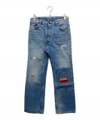 LEVI'Sリーバイス）の古着「パッチワークデニムパンツ」｜インディゴ