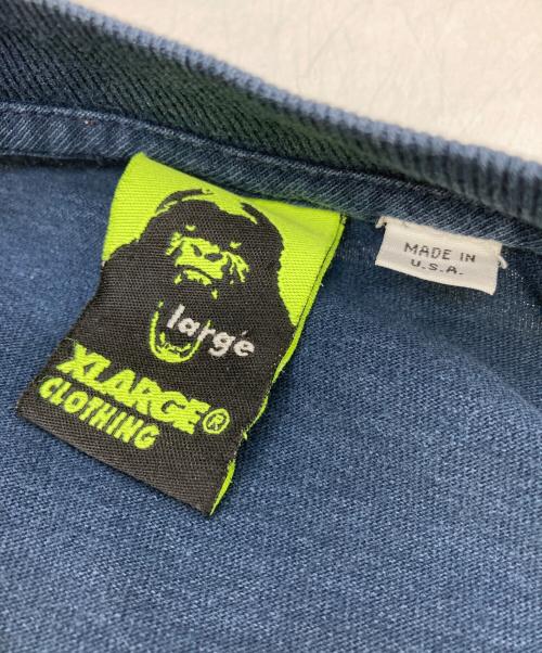 X-LARGE（エクストララージ）X-LARGE (エクストララージ) 90s 半袖カットソー 旧タグ ネイビー サイズ:largeの古着・服飾アイテム