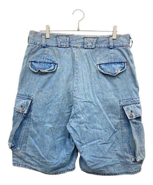 RRL（ダブルアールエル）RRL (ダブルアールエル) デニムカーゴハーフパンツ 初期三ツ星タグ インディゴ サイズ:34の古着・服飾アイテム