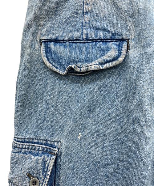 RRL（ダブルアールエル）RRL (ダブルアールエル) デニムカーゴハーフパンツ 初期三ツ星タグ インディゴ サイズ:34の古着・服飾アイテム