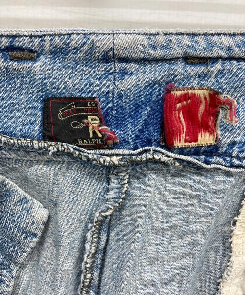 RRL（ダブルアールエル）RRL (ダブルアールエル) デニムカーゴハーフパンツ 初期三ツ星タグ インディゴ サイズ:34の古着・服飾アイテム