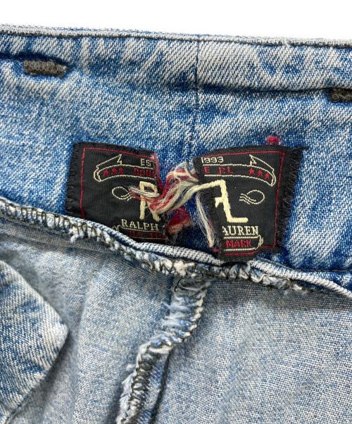RRL（ダブルアールエル）RRL (ダブルアールエル) デニムカーゴハーフパンツ 初期三ツ星タグ インディゴ サイズ:34の古着・服飾アイテム