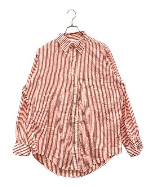 BROOKS BROTHERS（ブルックスブラザーズ）BROOKS BROTHERS (ブルックスブラザーズ) ストライプボタンダウンシャツ MAKERS レッド サイズ:16-Rの古着・服飾アイテム